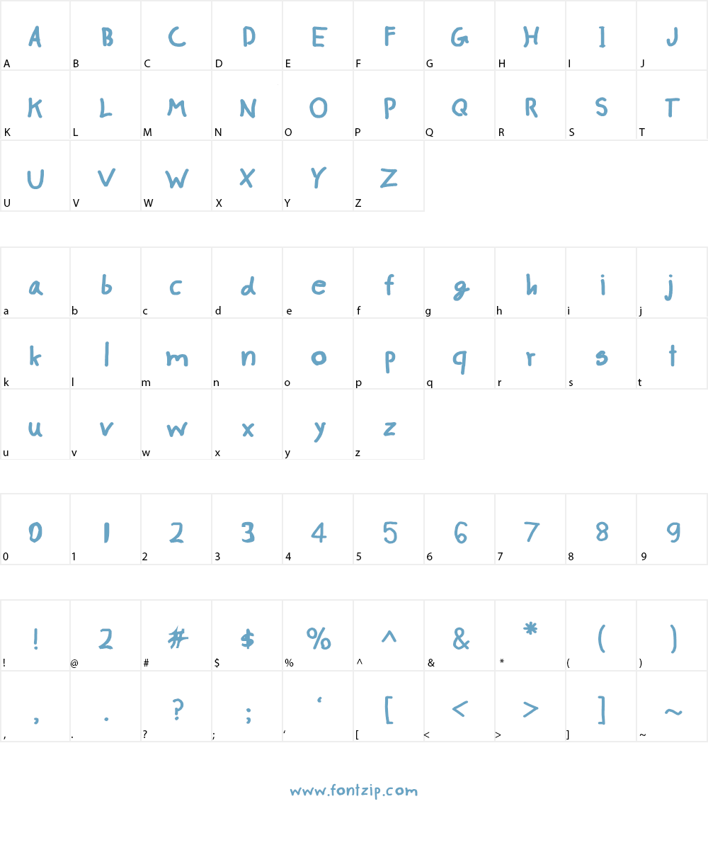 CRU-pokawin-Hand-Written Font Character